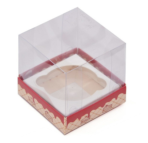 Embalagem Para Cupcake Com Visor - Pacote Com 100 Unidades