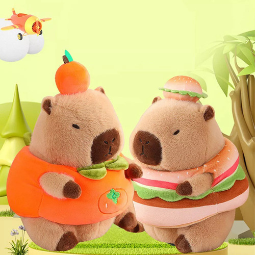 A Carpincho Transformable De Peluche, Juguete De Hamburguesa