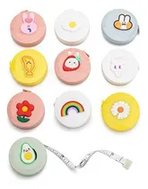 Comprar Agirlvct 10 Cintas Métricas Retráctiles, Mini Cinta Métrica, Regla De Medición De Costura De Cuerpo Suave De 60 Pulgadas, Linda Regla De Medición De Tela Para Manualidades Para Niños, Tejer, Escuela