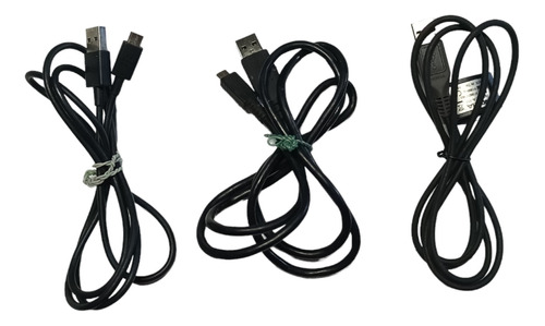 Cable Micro Usb Nokia Blackberry Datos 3 Unidades