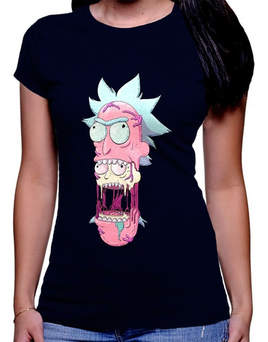 Camiseta Premium Dtg Rock Estampada Rick And Morty