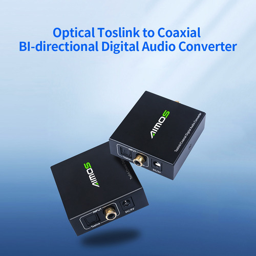 Adaptador Coaxial Aimos Optical Toslink A Bidireccional