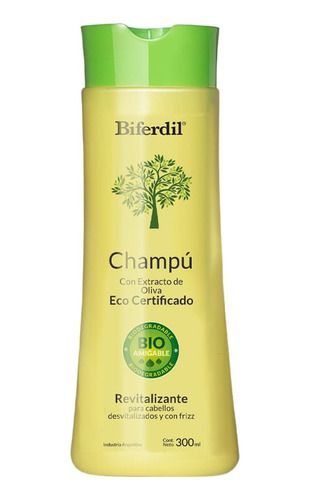 Shampoo Revitalizante Biferdil Con Extracto De Oliva X 300ml