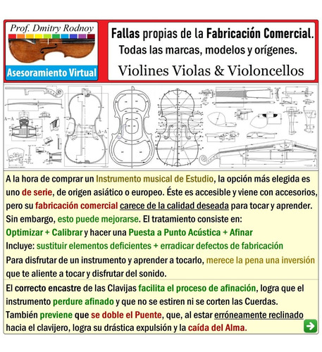Imagen 5 de 10 de Violin - Arreglos En General Afinación - Prof. Dmitry Rodnoy