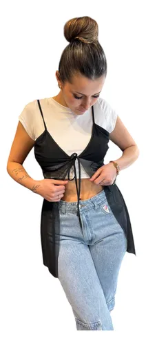 Top largo mujer hotsell