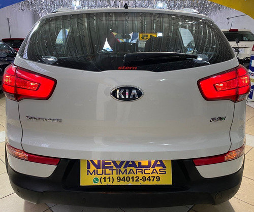 Imagem 5 de 15 de Kia Sportage 2015 2.0 Flex Lx Completa Automática Branca