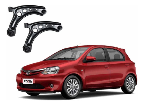 Par Bandeja Toyota Etios Ano 2012 A 2020 Com Pivô Completa 