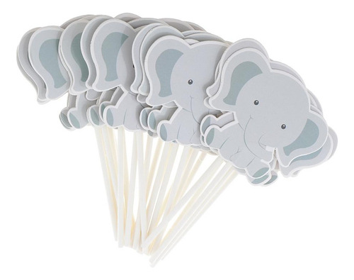 Topper De Cupcake De Macaco Elefante Como Descrito