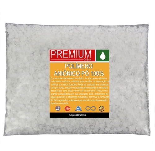 Polímero Aniônico Pó 25kg 100% Água Clean Premium