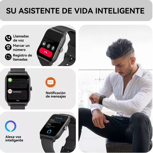 Smartwatch 1.8 Reloj Inteligente Mujer Hombre Llamadas Alexa