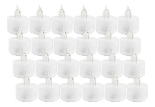 Set X24 Velas Led De Plastico Calida Souvenir Decoracion Bz3