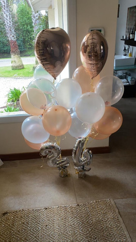 Combo De 20 Globos Inflados Con Helio Segun El Detalle
