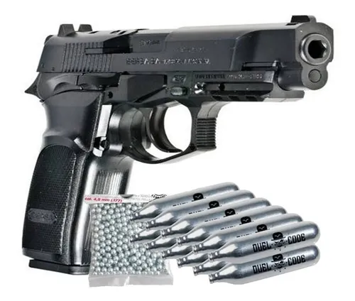 Revolver Juguete Italiano Metalico De 12 Tiros + 96 Cebitas