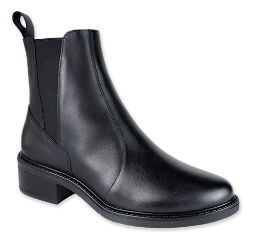 Bota Dama Vicenza 3605 Piel Negro Moda Casual 22 Al 26