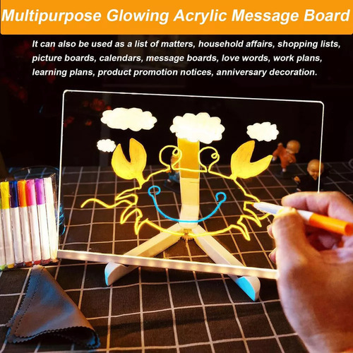Tablero De Dibujo Para Niños Magic Boards Con Emisores De Lu