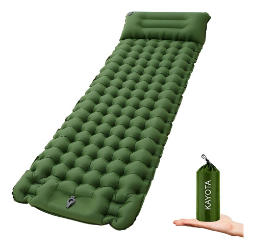 Colchoneta De Dormir Ultraligera Con Almohada, Extra Gruesa,