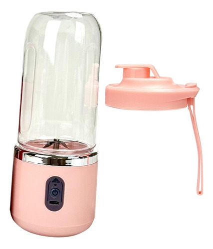 = Mini Liquidificador Portátil 40w 6 Lâminas Copo Vidro
