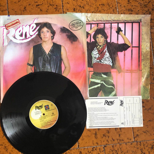 René Ex Menudo Disco Lp Con Insert Y Credencial Pop80s Vinil