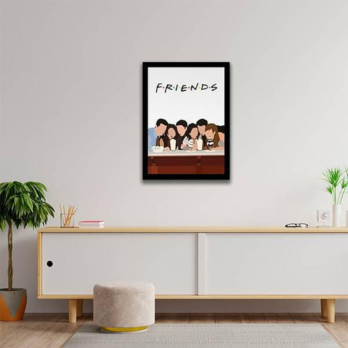 Quadro Decorativo Seriado Friends 45x34cm