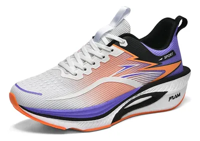 Tênis Corrida Masculino Leves Flexíveis Multicolored Geométrico 9.5 Us