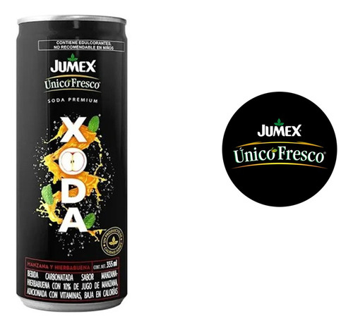 Unico Fresco Xoda Manzana Hierbabuena Carbonatada 355 Ml