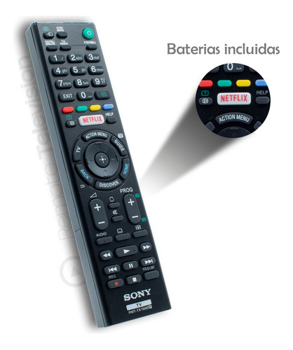 Control Remoto Compatible Con Sony Smart Tv Rmt-tx200u +pila