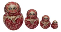 Comprar Muñecas Rusas Tradicional Decoracion Hogar Navidad 10 Cm 4pc