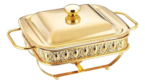 Bandeja Para Servir Platos De Frotamiento, Juego De Oro