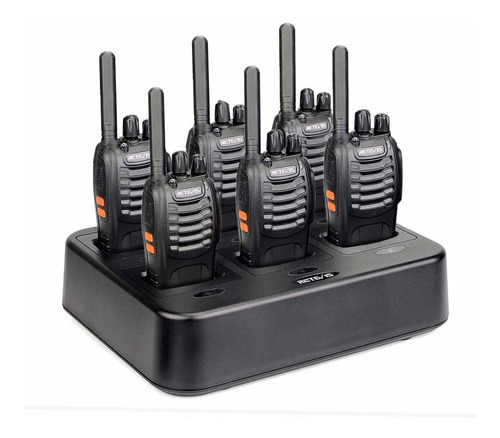 Walkie-talkies Retevis Pack 6 Piezas 1000 Mah Negro