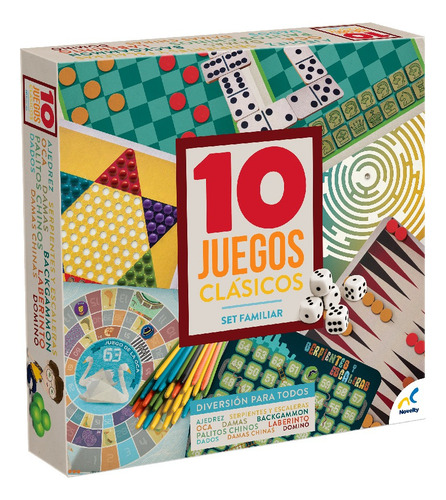 Novelty Set Multi Juegos 10 En 1 Clasicos Jca-865