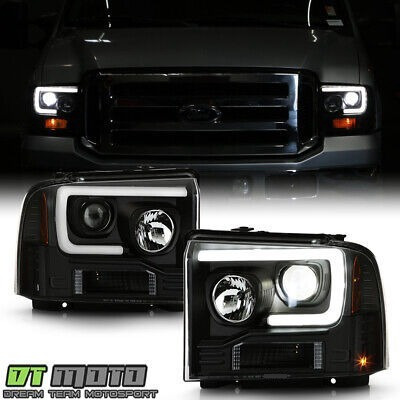 [led Projector] 2005-2007 Ford F250 F350 Superduty Black Dtm