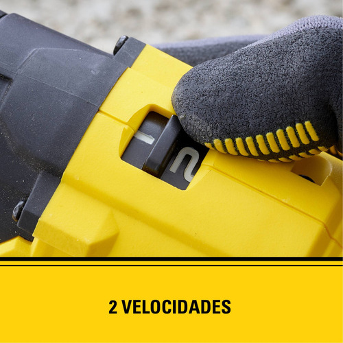 Taladro Atornillador 20v Brushless Stanley Sbd710c2k-b3 Color Amarillo