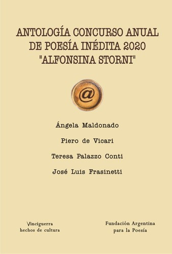 Antologia Concurso Anual De Poesia 2020  Alfonsina S, De Vários Autores. Editorial Ediciones Del Boulevard En Español