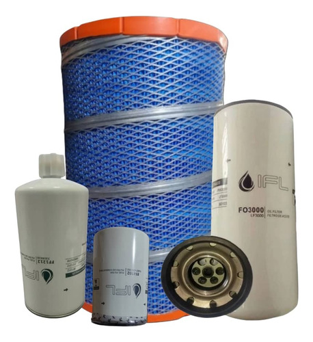 Kit Filtros Ford Cargo 1721 Fitro Aceite Trampa Gasoil Aire