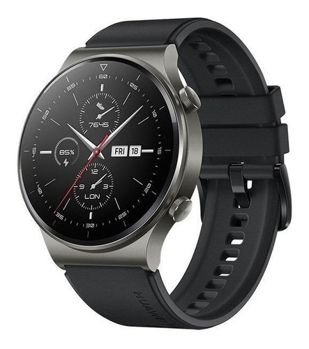 Imagen 1 de 3 de Huawei Watch GT 2 Pro Sport 1.39" caja 46.7mm de  titanio  night black, malla  black de  fluoroelastómero VID-B19