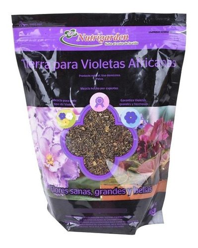 Tierra Para Violetas Africanas De 1 Kg Nutrigarden