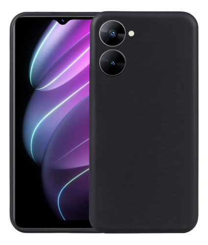 Funda De Teléfono Tpu Negra Para Realme V30