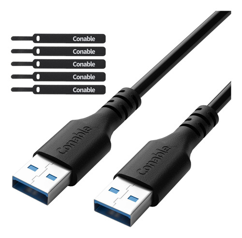 Cable Corto Usb A Usb De 2 Pies, Cable Usb 3.0 Macho A Macho