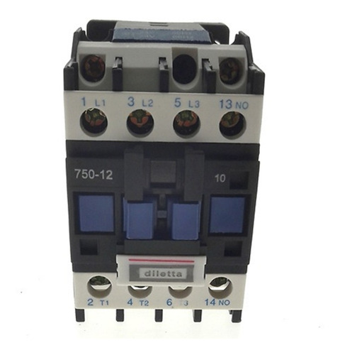 Contactor Diletta 750v / 12 Amp / Bobina 24v