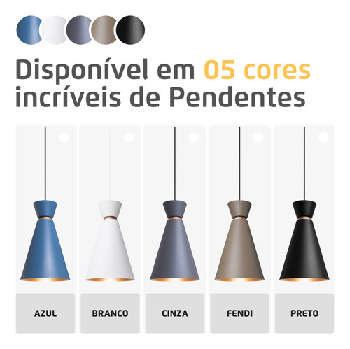 Kit 4 Pendente Lustre Luminária Pequim Fendi 30cm Cor Marrom