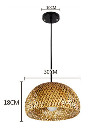 Lámpara Colgante De Techo Tejido Vintage Decoración De C