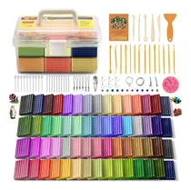 Comprar Kit De Arcilla Polimerica Para Modelar Y  Hornear 50 Colores