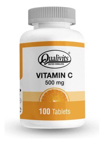 Oferta!! Vitamina C- Qualivits 500 Mg 100 Tabletas