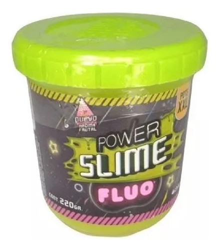Imagen 1 de 2 de Pote Slime Power Fluo Xxl Con Aroma Playking
