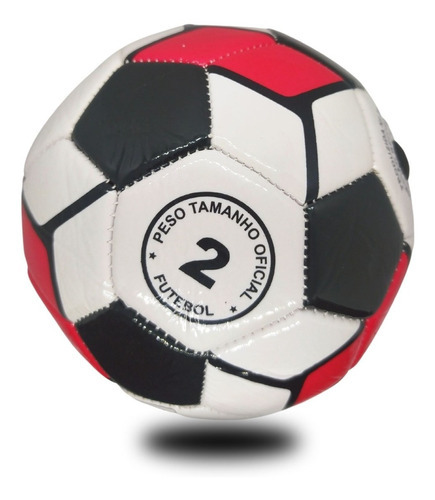Kit 5 Bolas Nº 2 Mini Jogo Futebol Cores 14cm Futsal Pequena Cor Variadas 3