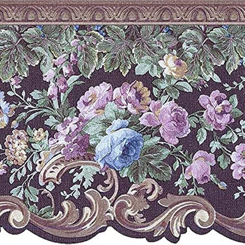 Concord Wallcoverings Wallpaper Border Floral Pattern Small 
