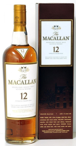 Whisky Single Malt The Macallan 12 Años Sherry Cask 750ml.