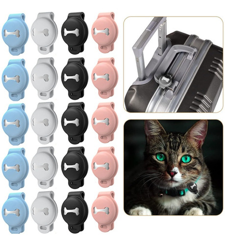 Funda Compatible Con Collar Airtag Para Perros Y Gatos, 20 P
