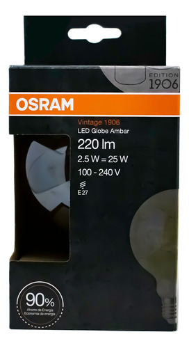 Lampada De Filamento Vintage Retro Led 25w 220lm Osram E27