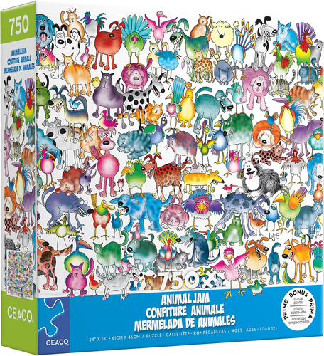 Ceco - Jam De Animales - Gatos Y Perros - Rompecabeza De 750